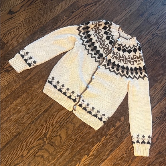 Vintage Hilda Ltd Icelandic Lopeyasa Wool Sweater Men’s XL - Picture 3 of 13